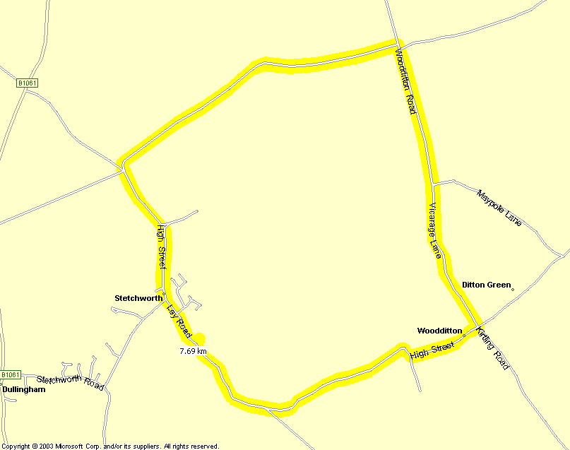 Newmarket Duathlon cycle route