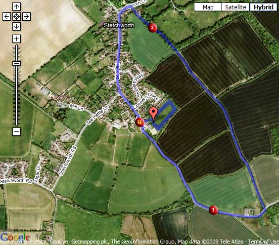 Newmarket Duathlon first run route