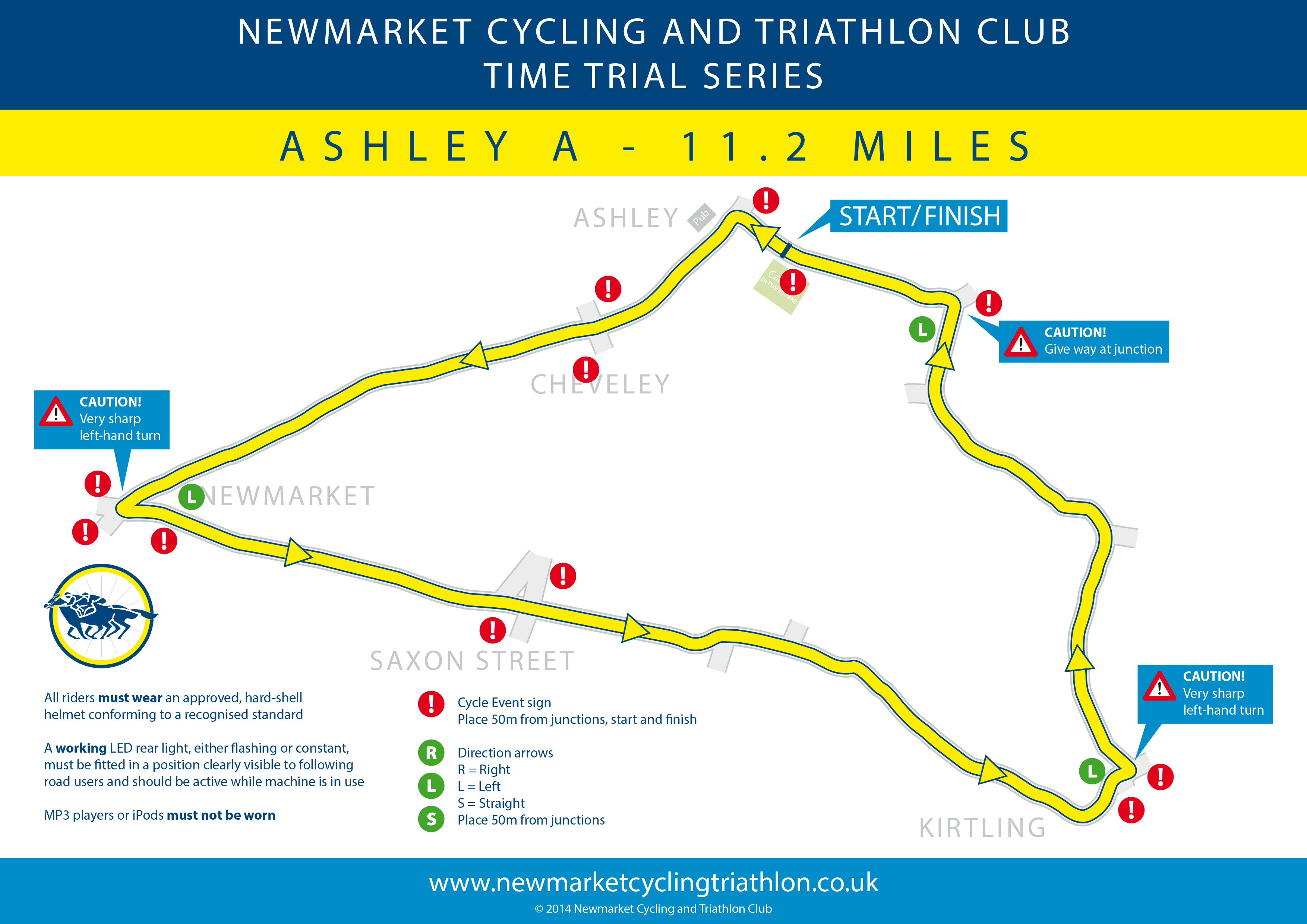 NCTC Ashley A TT route