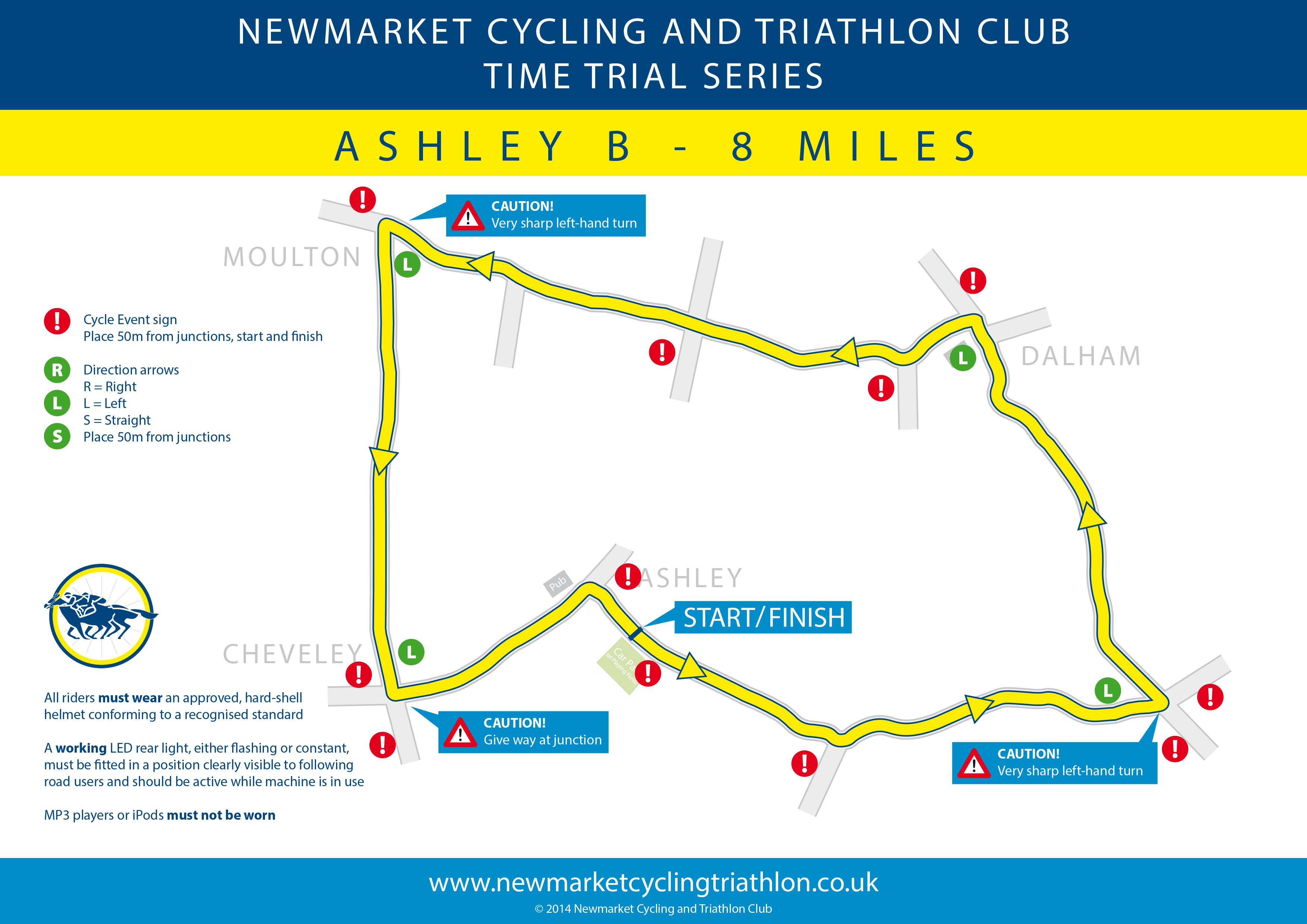 NCTC Ashley B TT route