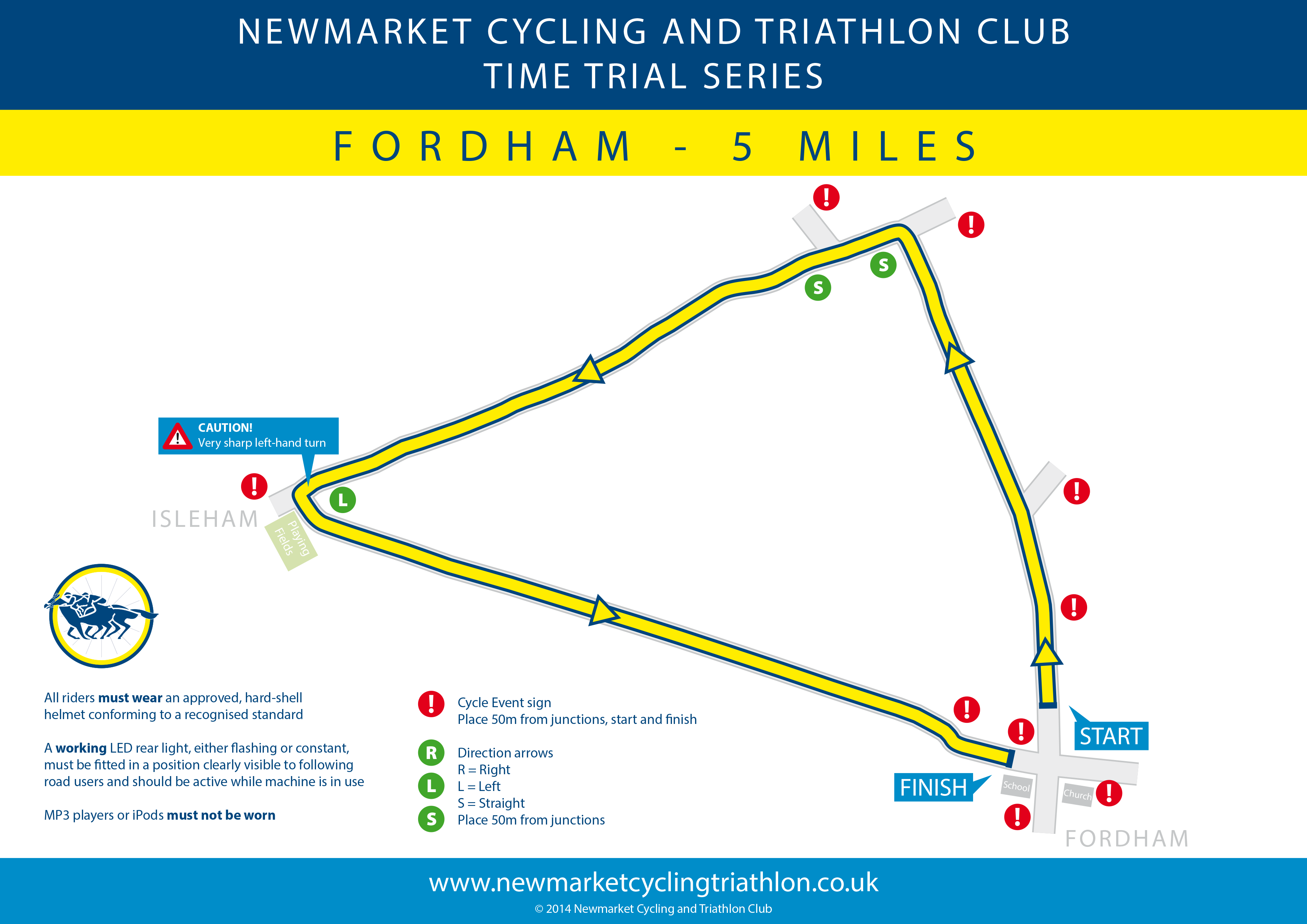 NCTC Fordham TT route